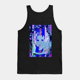 blue tattoo face by LowEndGraphics Tank Top